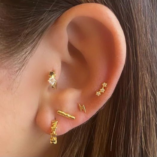 Audrey Stud Earring in Silver - Image 3